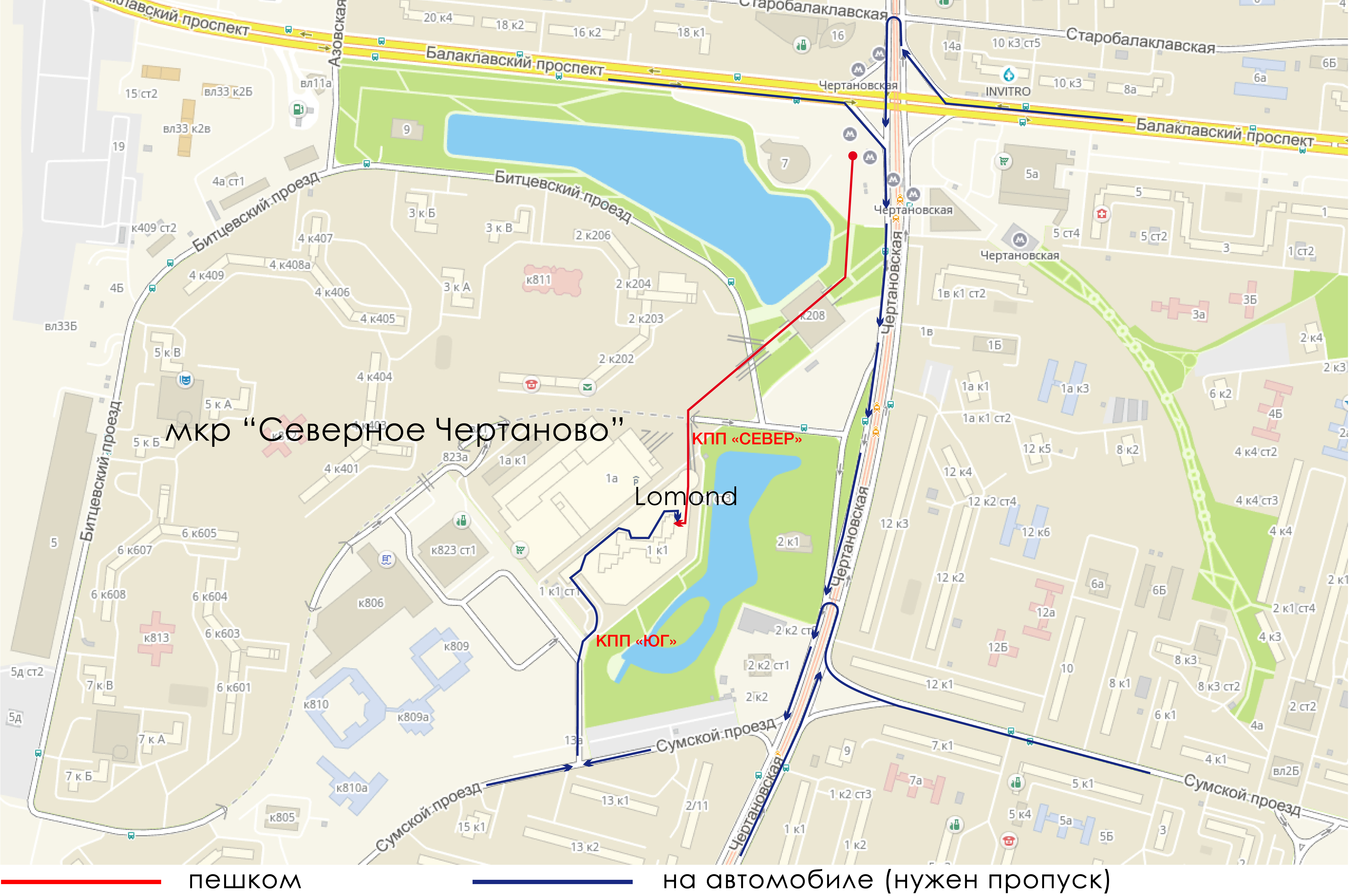 Чертановская 58 к2 карта