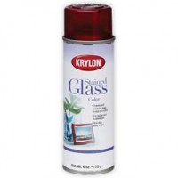 ЦВЕТНОЕ СТЕКЛО аэрозольный лак - Krylon®STAINED GLASS - Красный 9020