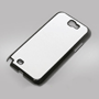 Чехол пластиковый для Samsung S4, для сублимации с металлической вставкой, Черный