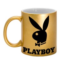 Кружка золотая "Playboy"