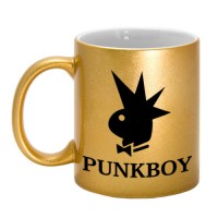 Кружка золотая "Punkboy"