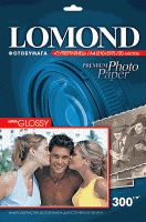 300 г/м, A4, Super Glossy Bright Premium фотобумага, 20 листов Lomond 1109100