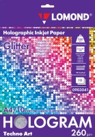 Фотобумага с голографическим эффектом "Glitter" (Блеск), А4, 260 г/м, микропористая, односторонняя, 10 листов